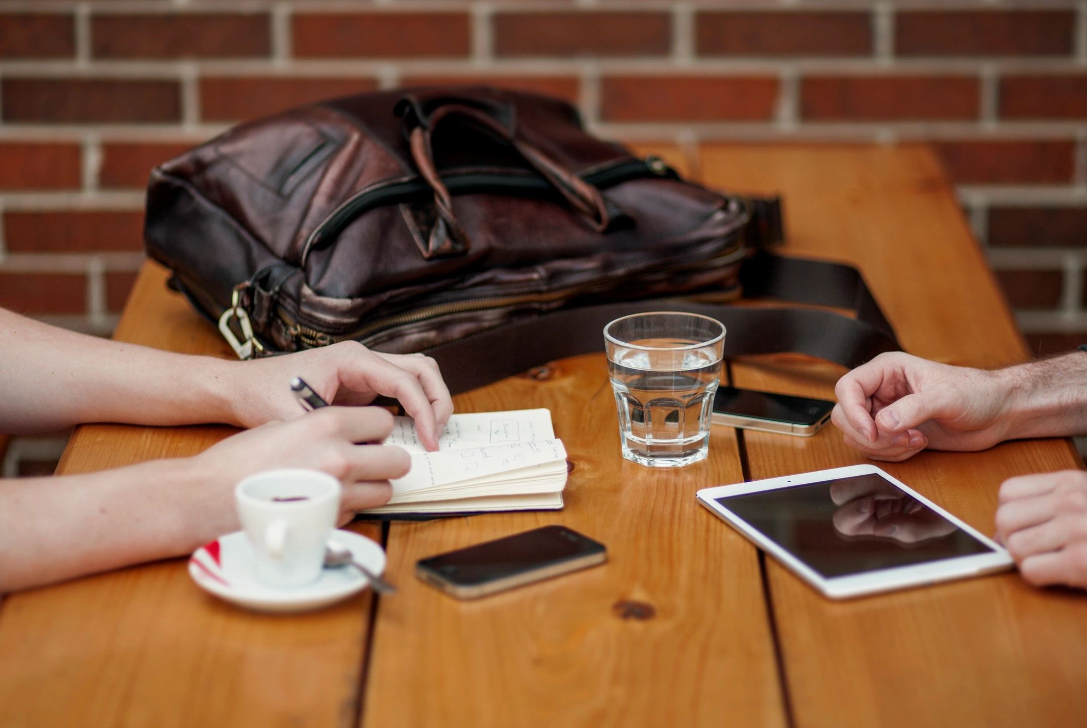 Business professionals in a city office